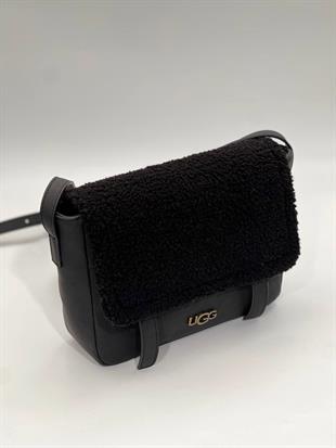 Ugg Teddy Detaylı Siyah Çanta