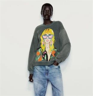 ZR Antrasit Oversize Sweatshirt