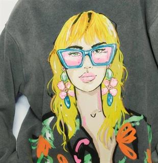 ZR Antrasit Oversize Sweatshirt