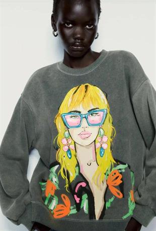 ZR Antrasit Oversize Sweatshirt