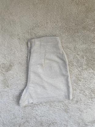 ZR Bej Yelek Şort Takım