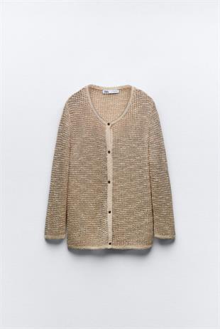 ZR Simli Düğmeli Hırka