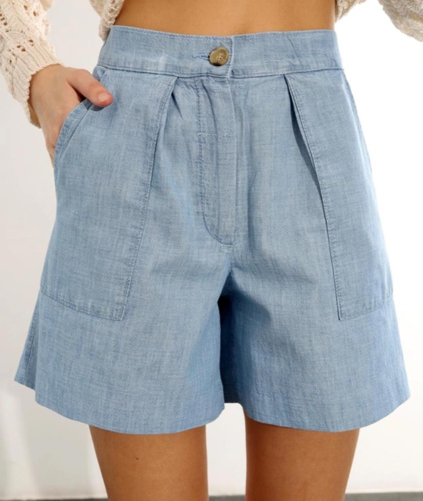 Beli Lastikli Dokuma Şort