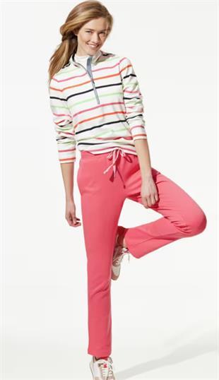 Beyaz Renkli Çizgili Sweatshirt