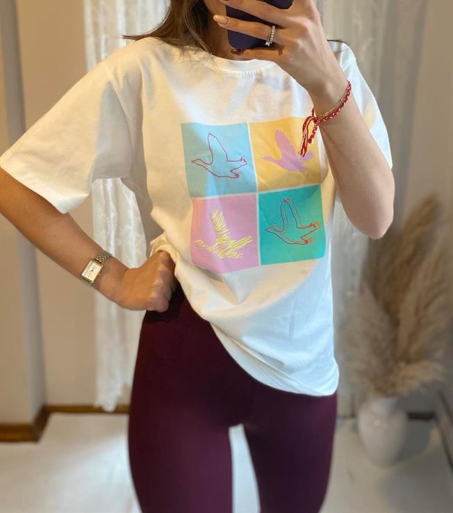 BYMN Dört Kuşlu Tişört