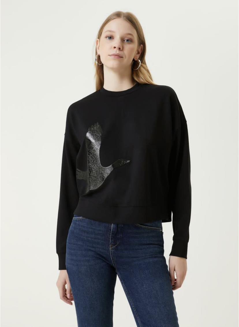 BYMN Kuş Baskılı Sweatshirt