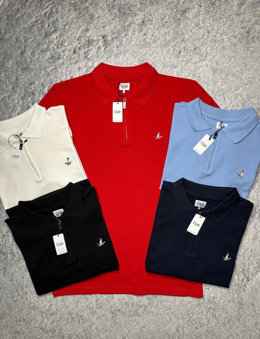 BYMN Polo Yaka Beyaz Tişört