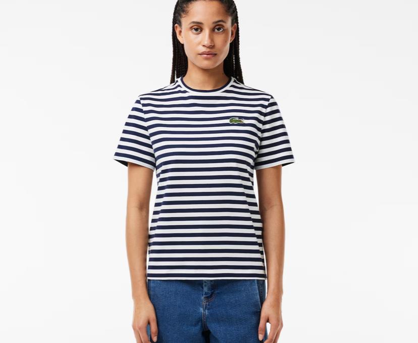 LCST Çizgili Lacivert Basic Tİşört