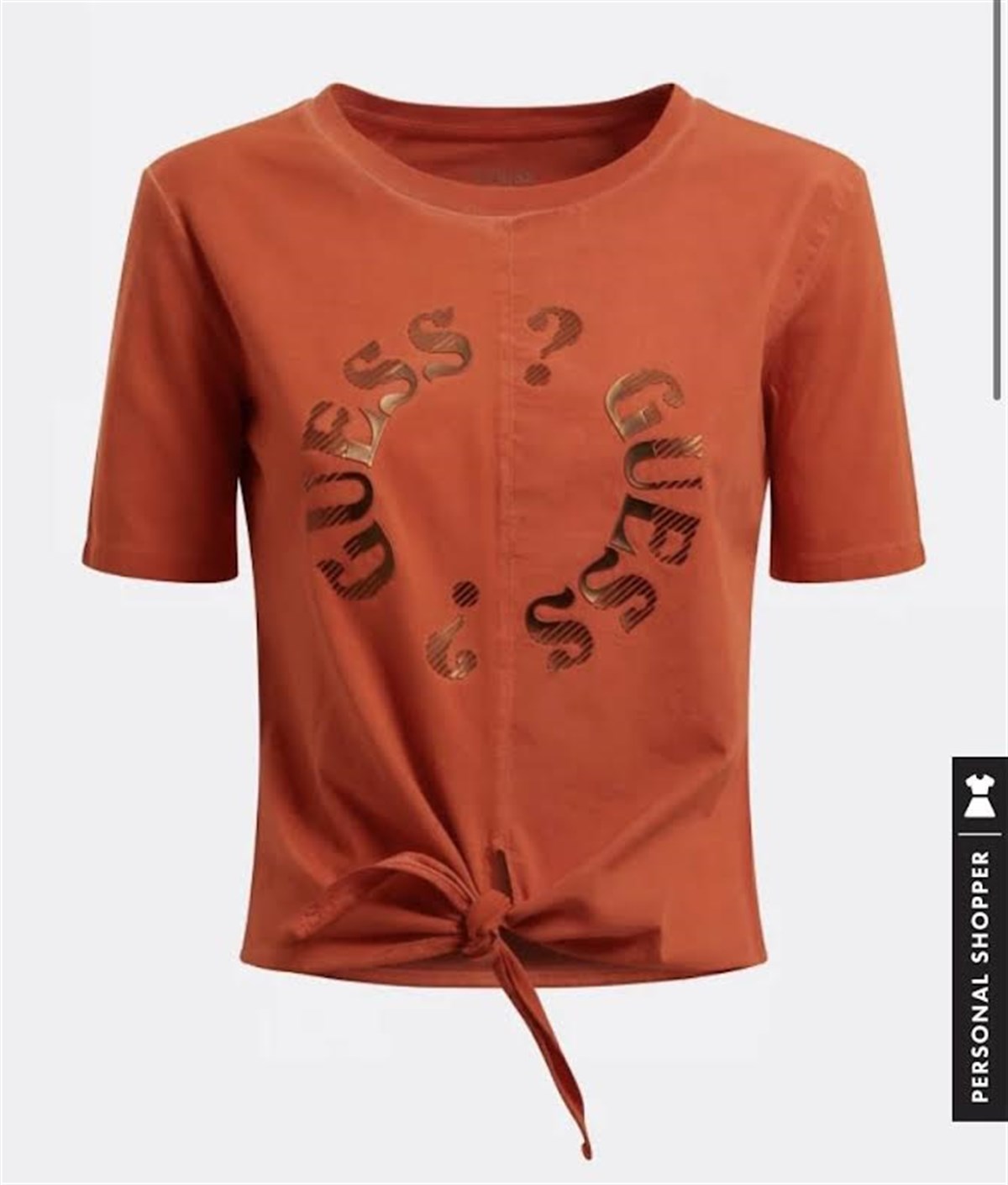 Orjinal Marka Baskılı Tshirt Turuncu