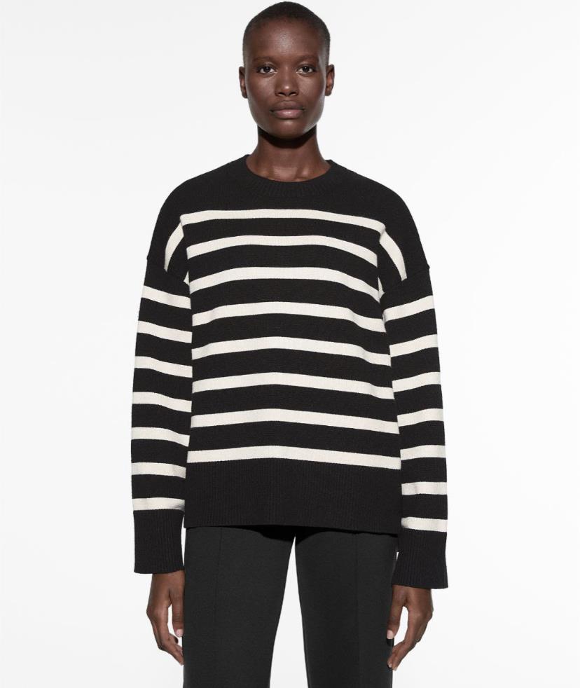 Oysho Sİyah Çizgili Kazak