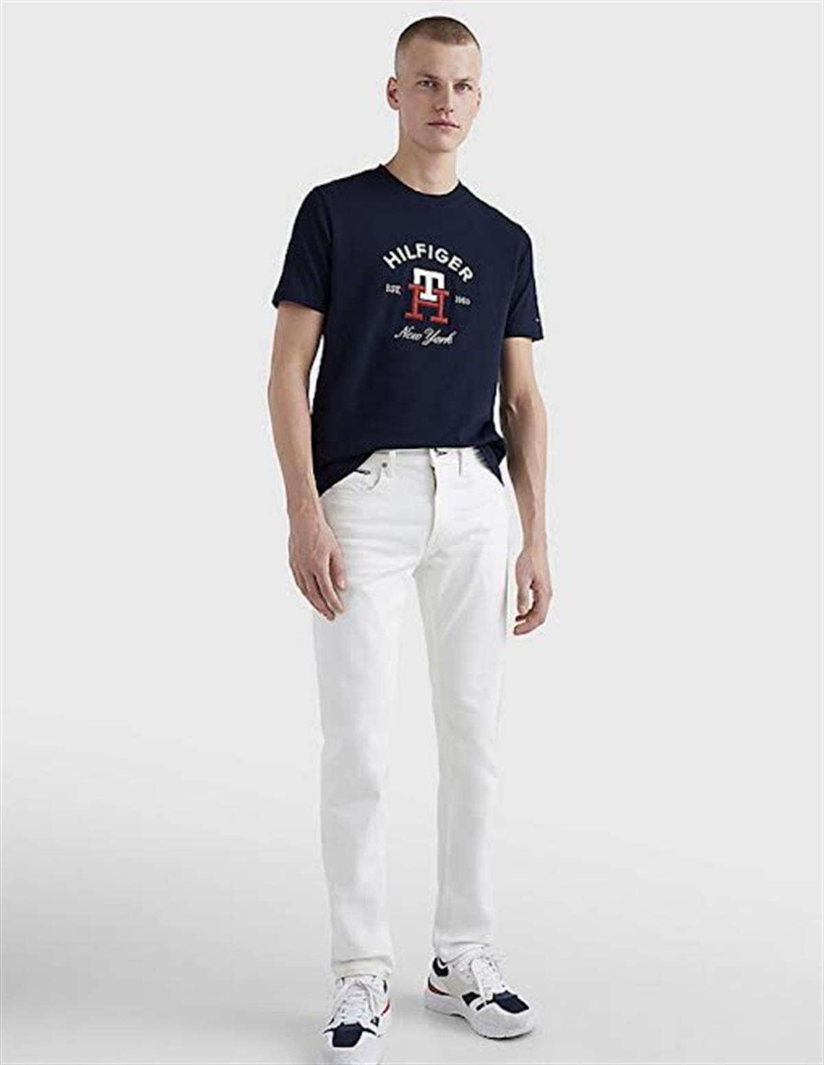 Tommy Basic Lacivert Tişört