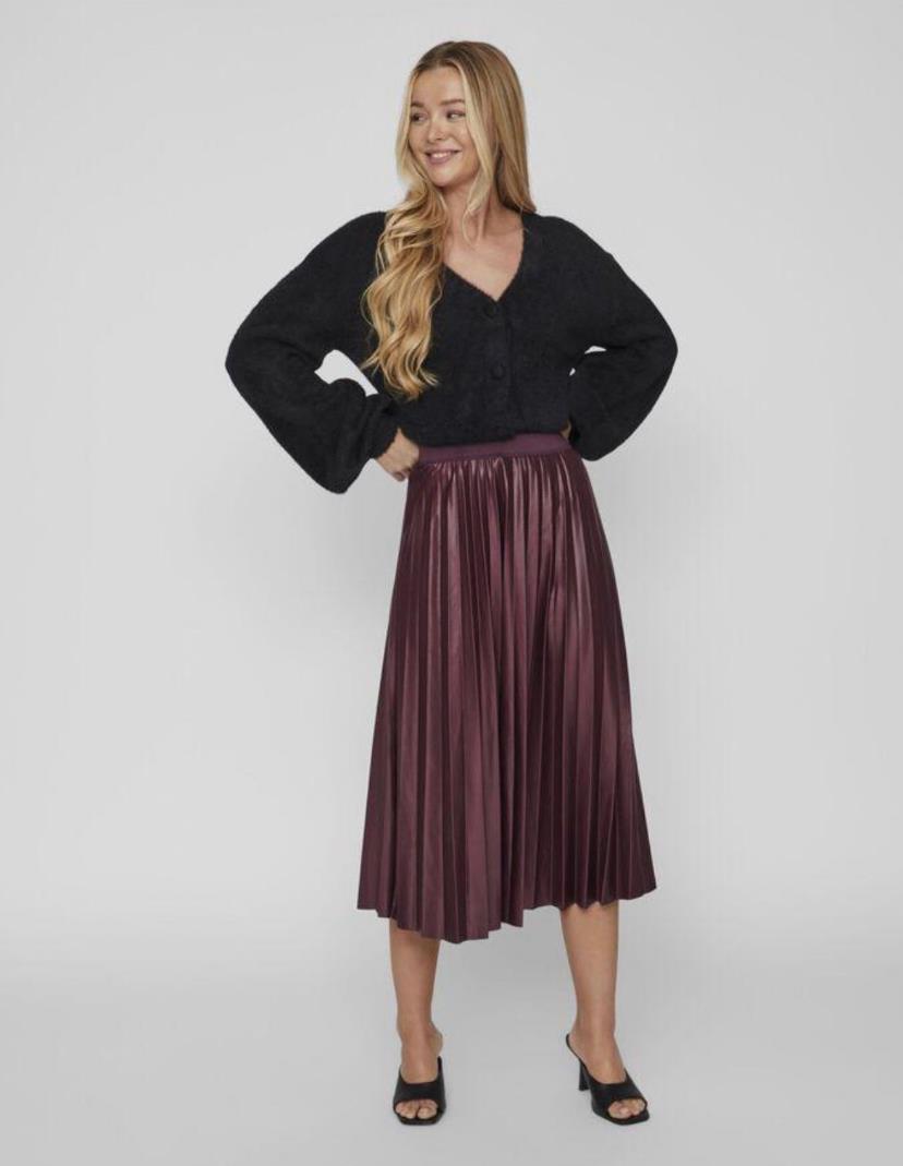 Villa Mint Bordo Maxi Etek