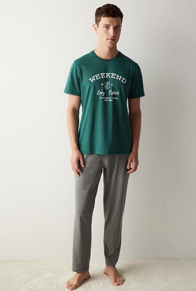 Weekend Yeşil Pijama Takımı