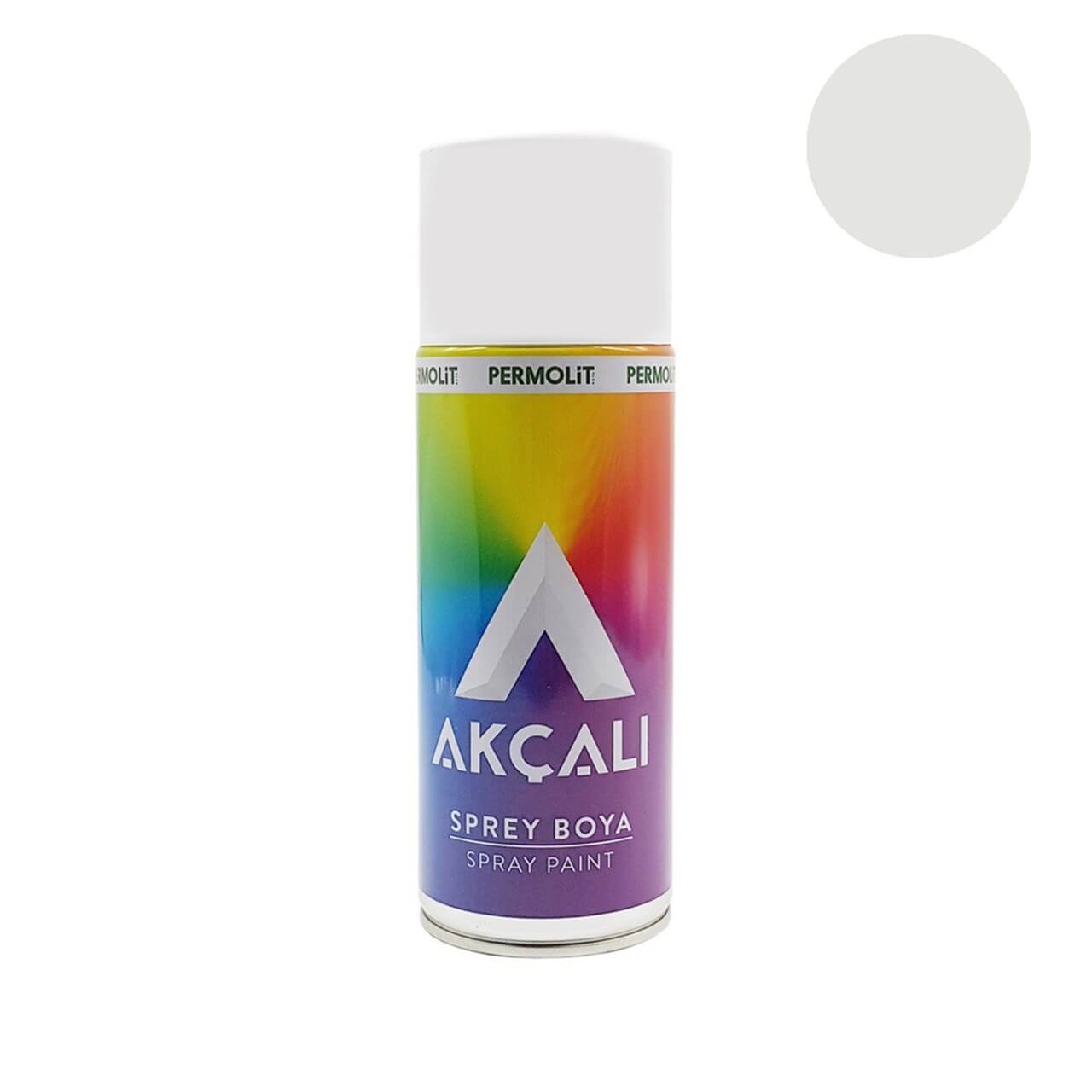 Akçalı Sprey Boya 400ML Gri Beyaz-Sprey Boyalar-FLZ03233