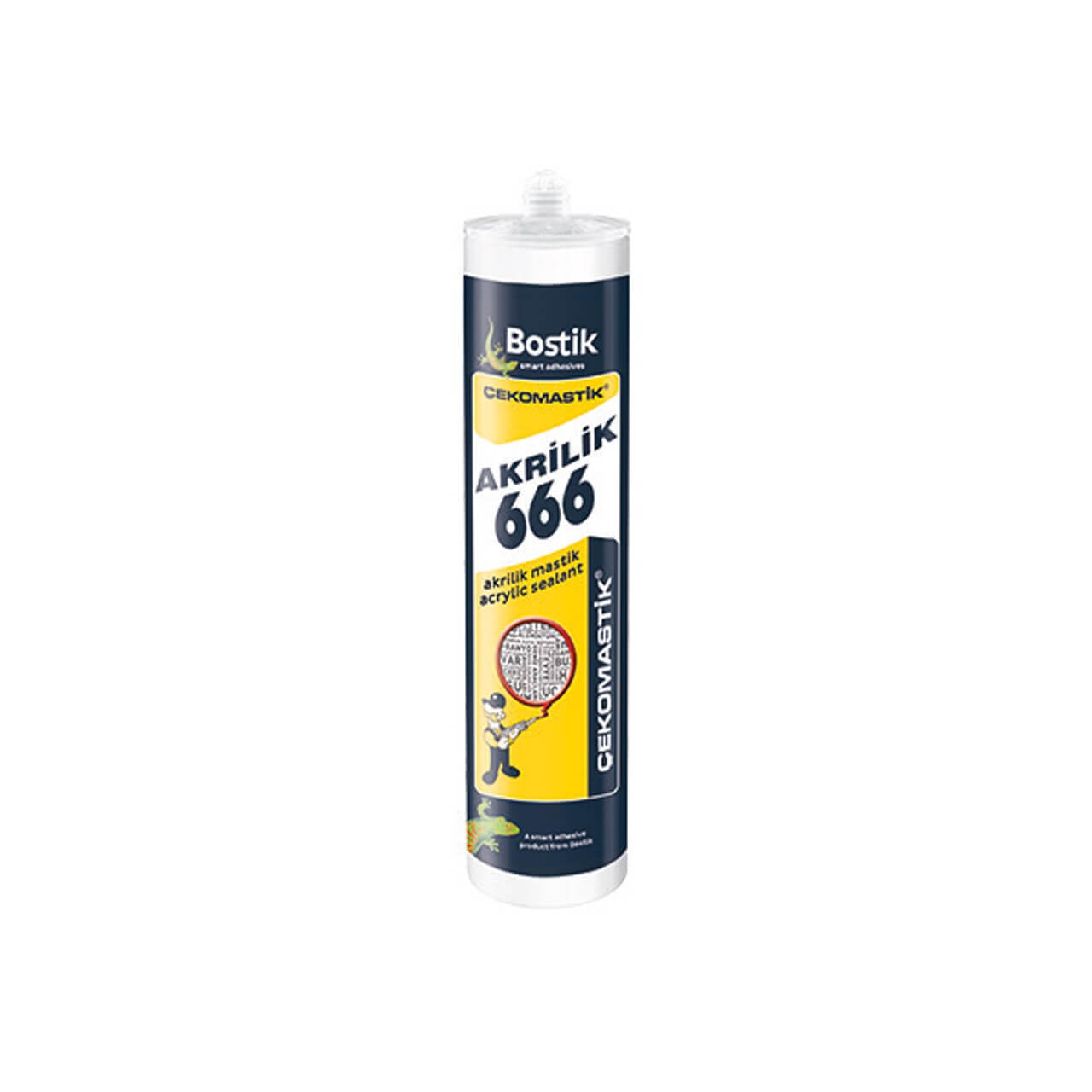 Bostik Çeko 666 Akrilik Mastik Siyah 500 GR -Mastikler-FLZ03178