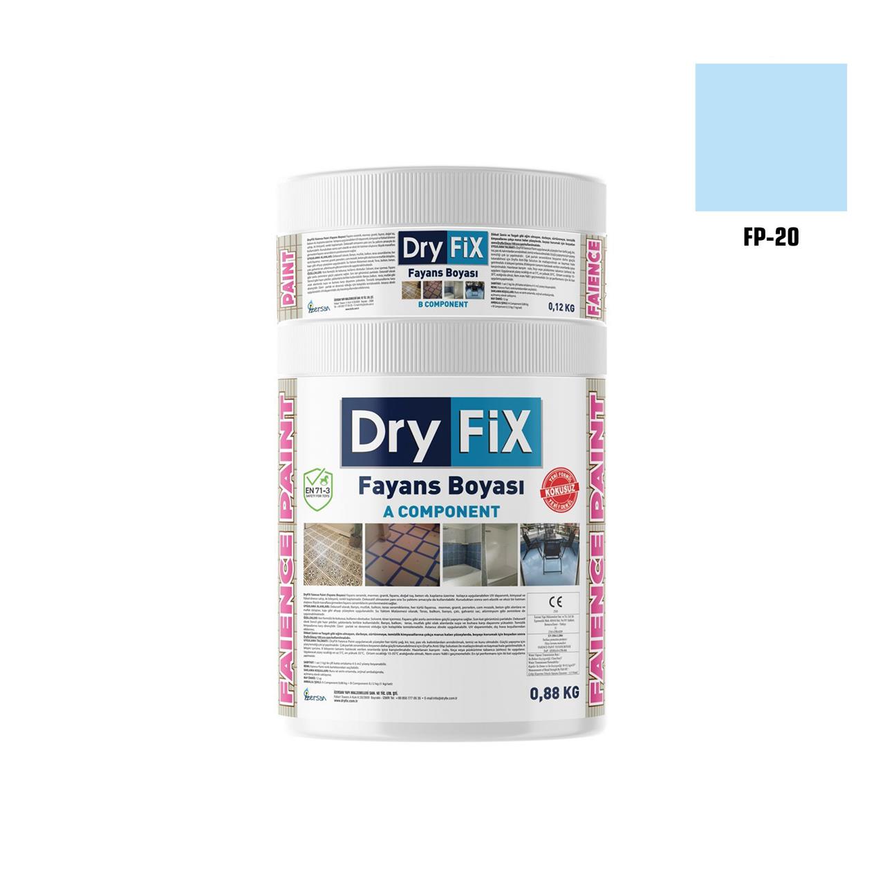 DRY FİX FAİENCE PAİNT FAYANS BOYASI 1 KG SET FP-20-Fayans Boyası-FLZ08434