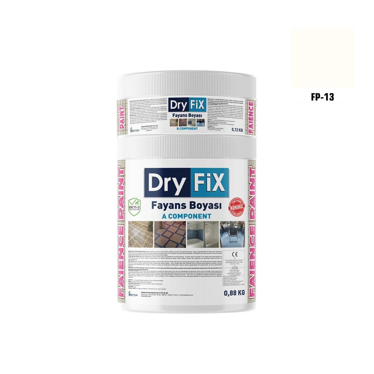 DRY FİX FAİENCE PAİNT FAYANS BOYASI 2 KG SET FP-13