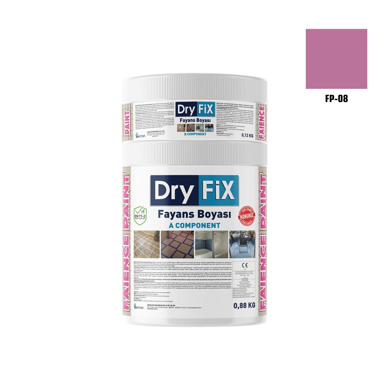 DRY FİX FAİENCE PAİNT FAYANS BOYASI 2 KG SET FP-08-Fayans Boyası-FLZ08442