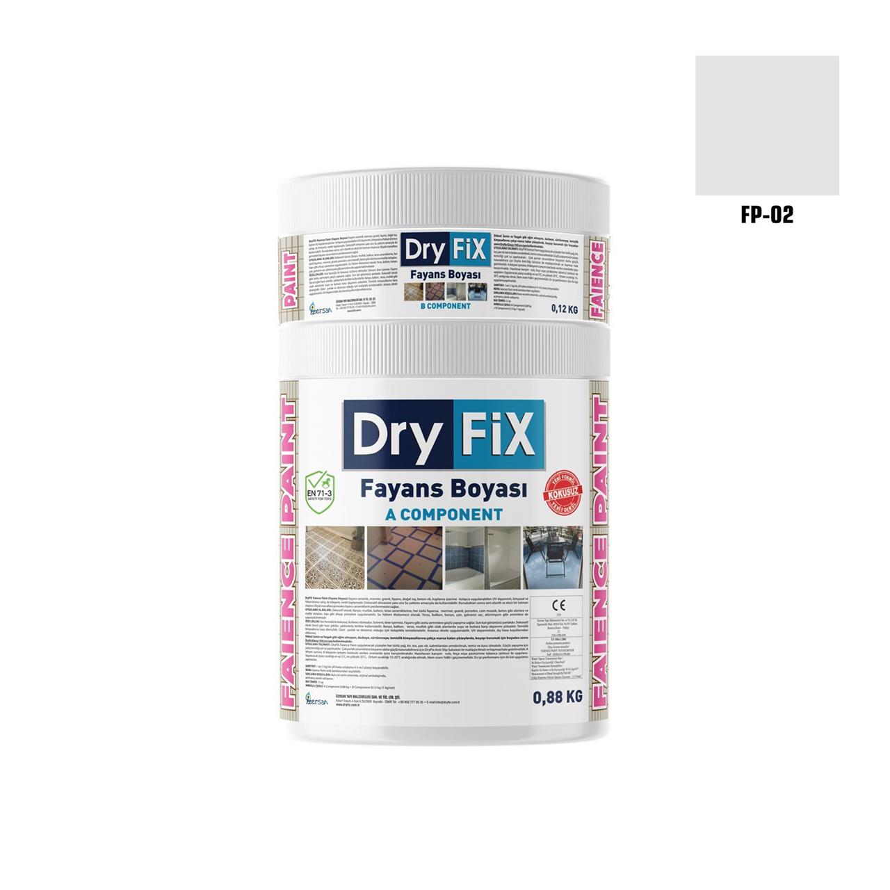 DRY FİX FAİENCE PAİNT FAYANS BOYASI 2 KG SET FP-02