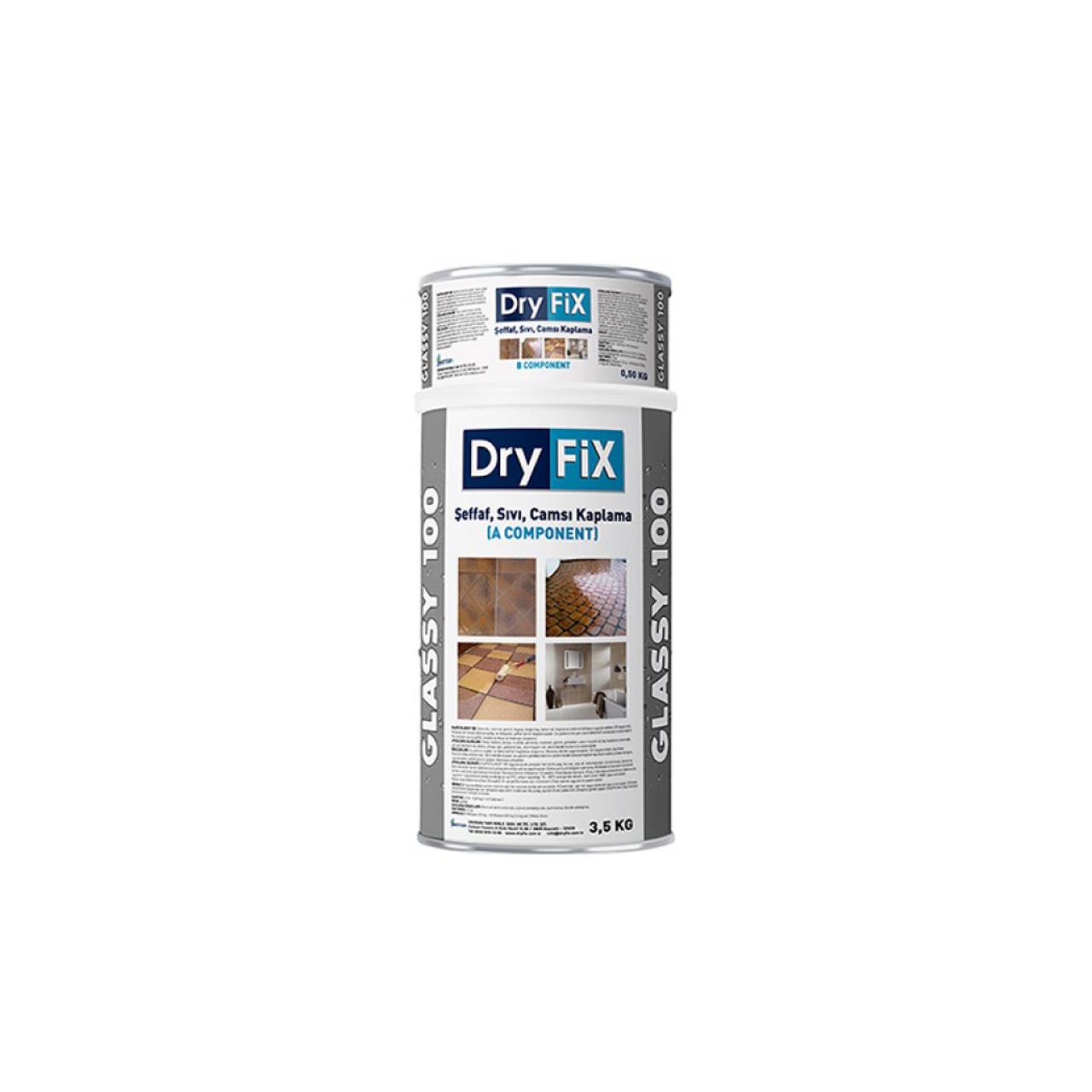 Dryfix Glassy 100 Sıvı Cam 1 Kg-Fayans Boyası-FLZ07616