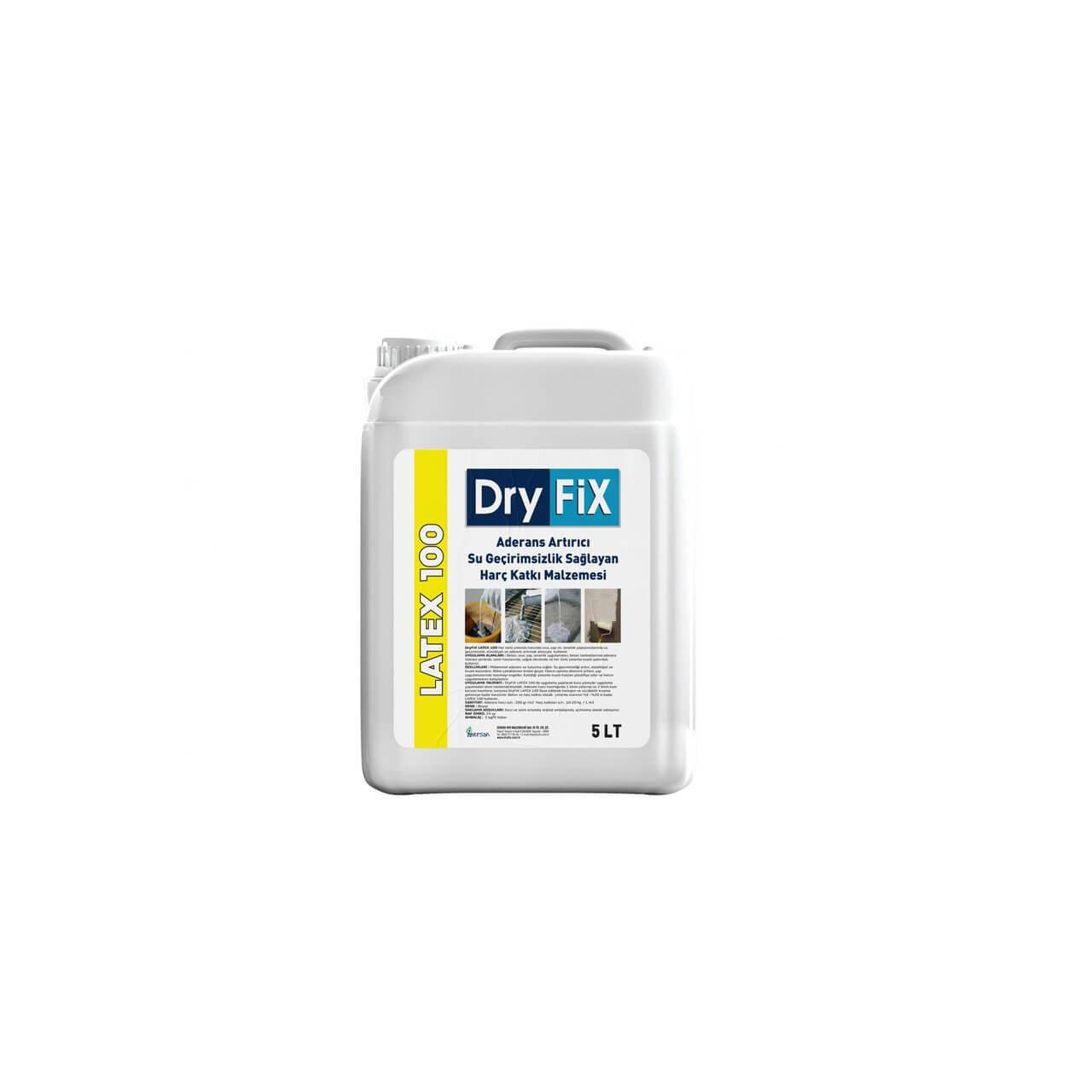 Dryfix Latex 100 Aderans Arttırıcı 5 Lt-Sıvı Yalıtım Malzemeleri-FLZ07530