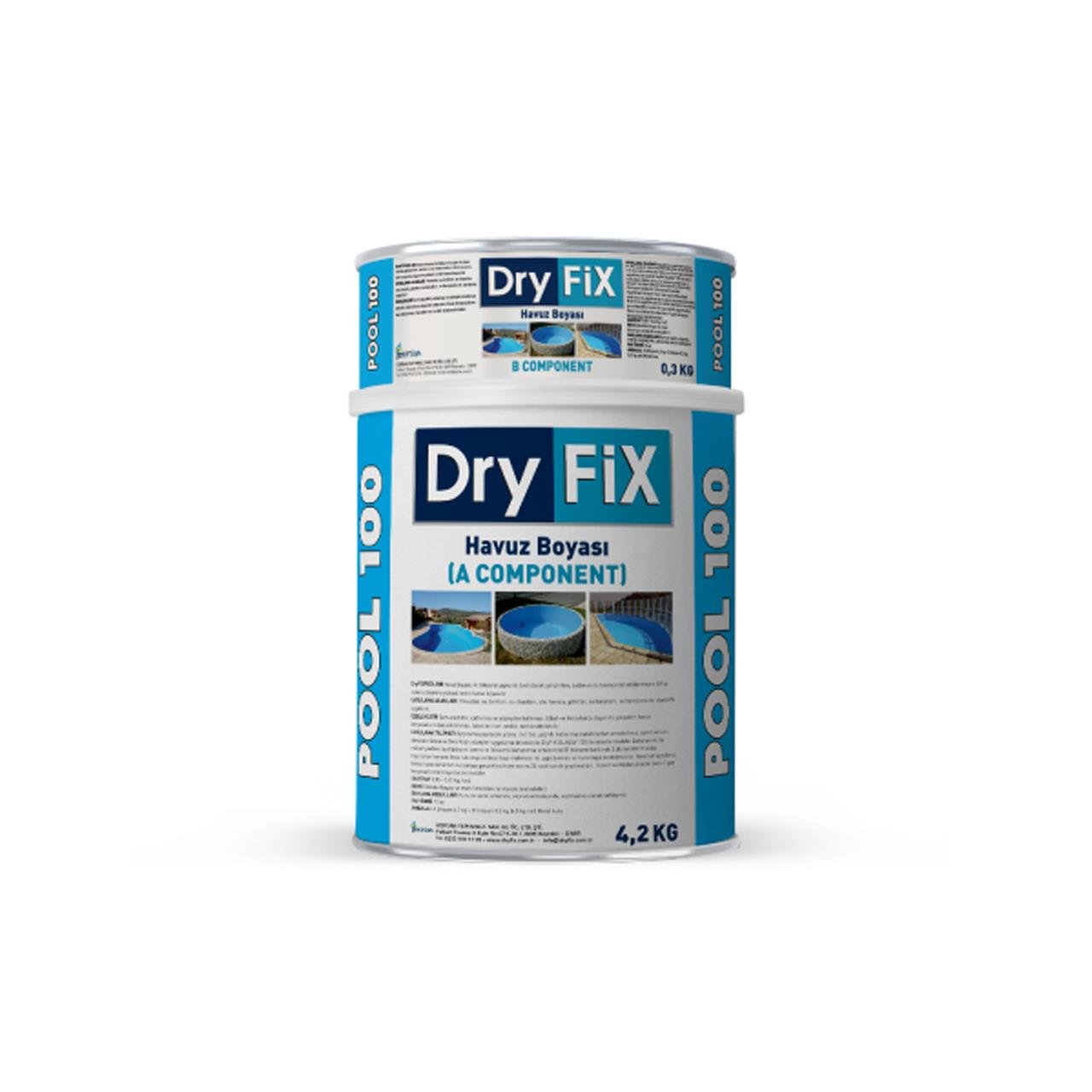 Dryfix Pool 100 Havuz Boyası 4.5 Kg