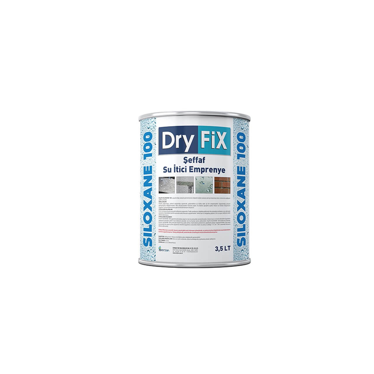 Dryfix Siloxane 100 Şeffaf Su İtici 3.5 Lt-Sıvı Yalıtım Malzemeleri-FLZ07533