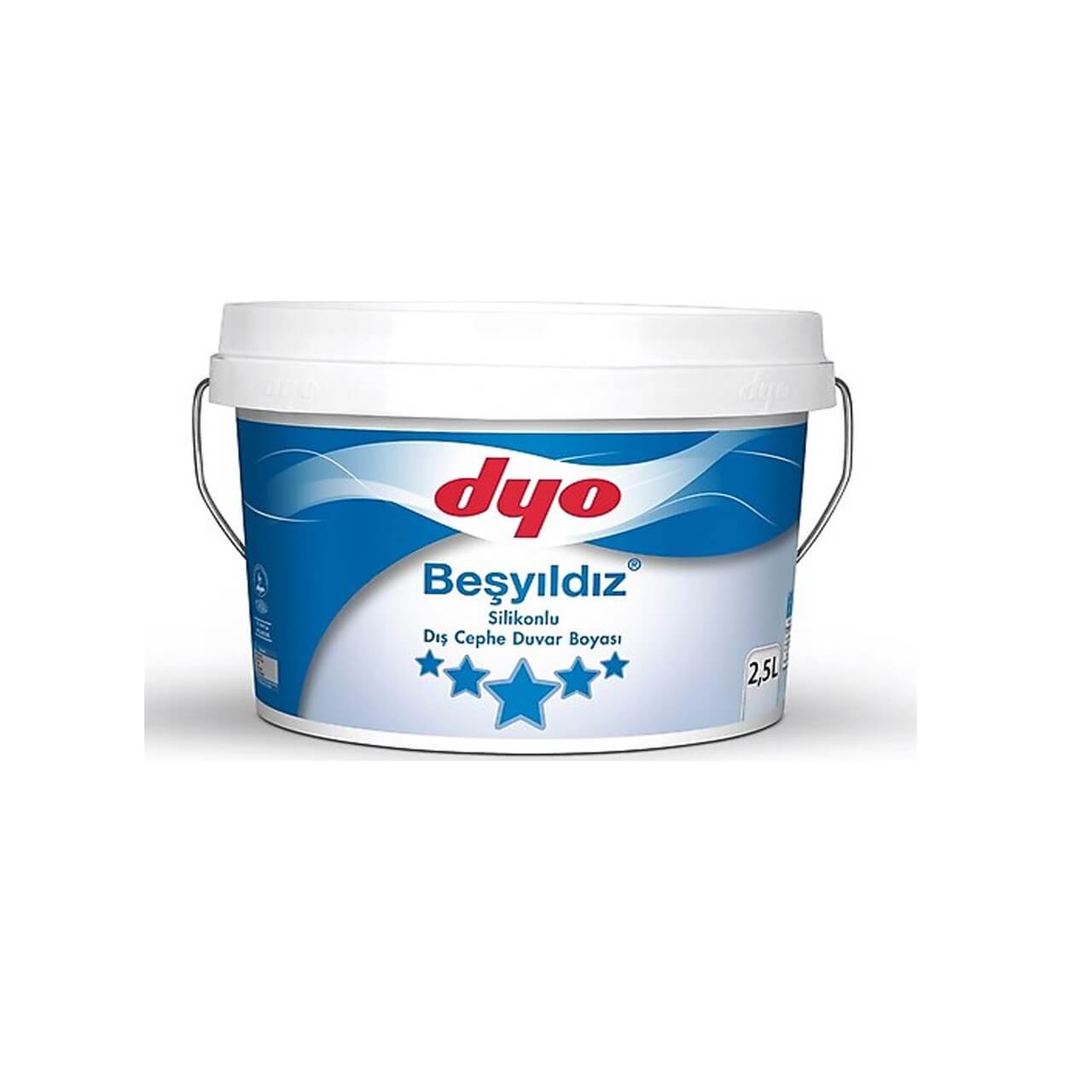 DYO Beşyıldız Dış Cephe Boyası 2.5 Lt-Dış Cephe Boyaları-FLZ01774