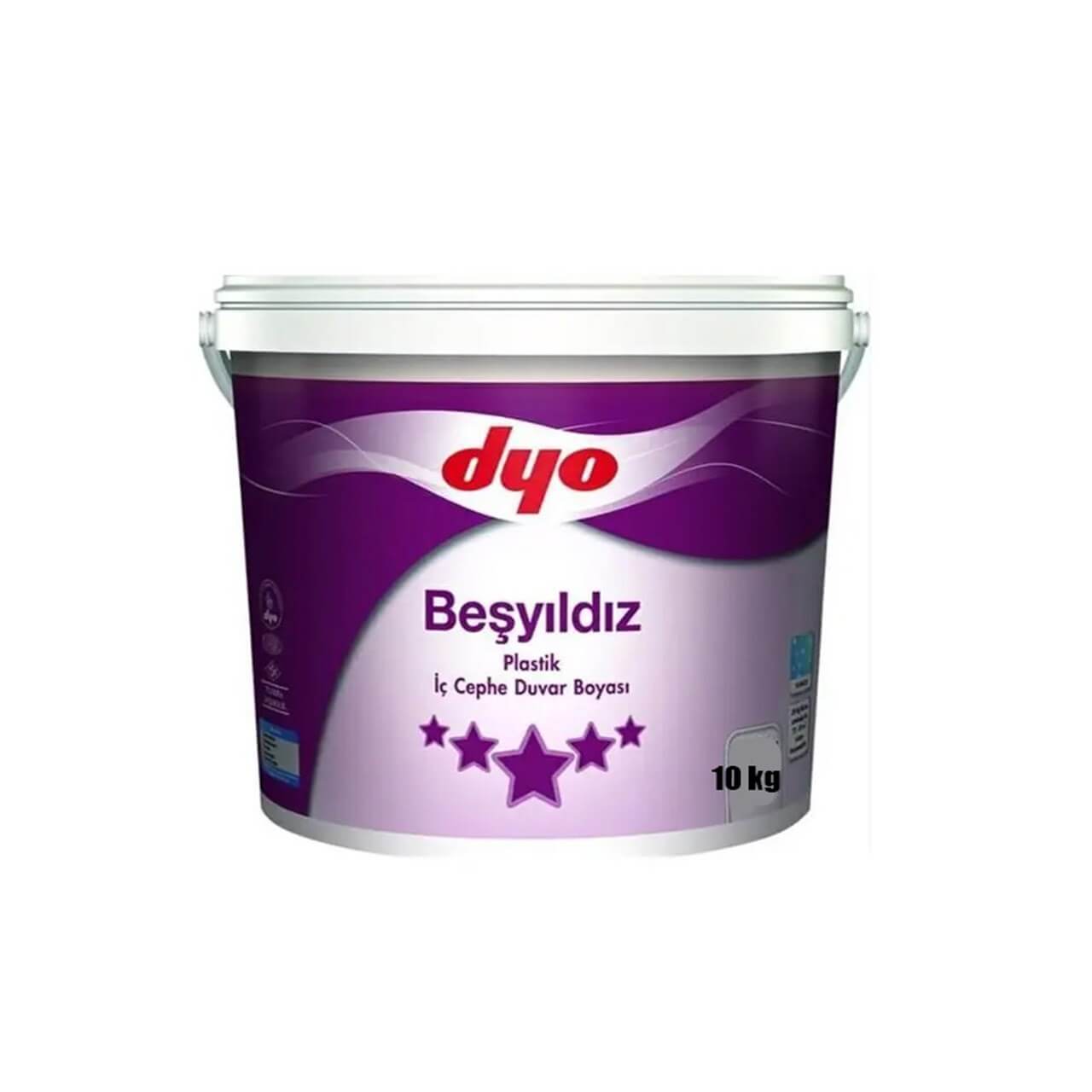 DYO Beşyıldız Plastik Boya 10 Kg-İç Cephe Boyaları-FLZ01763