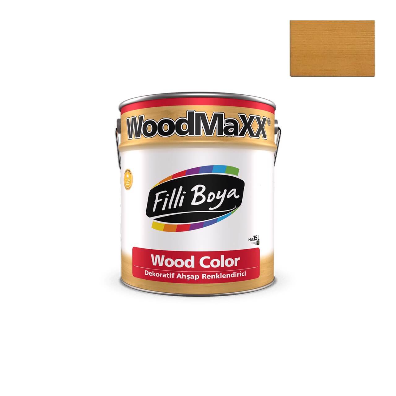 Filli Boya Wood Color Ahşap Koruyucu 0.75 LT Sarı Meşe-Ahşap ve Mobilya Boyaları-FLZ00339