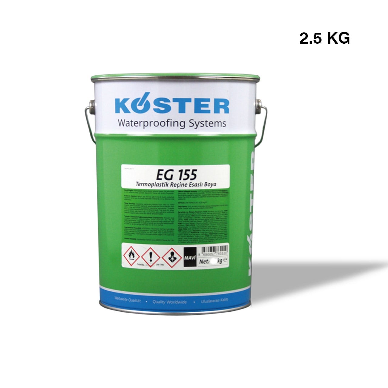 Köster EG155 Havuz Boyası 2.5 KG Mavi