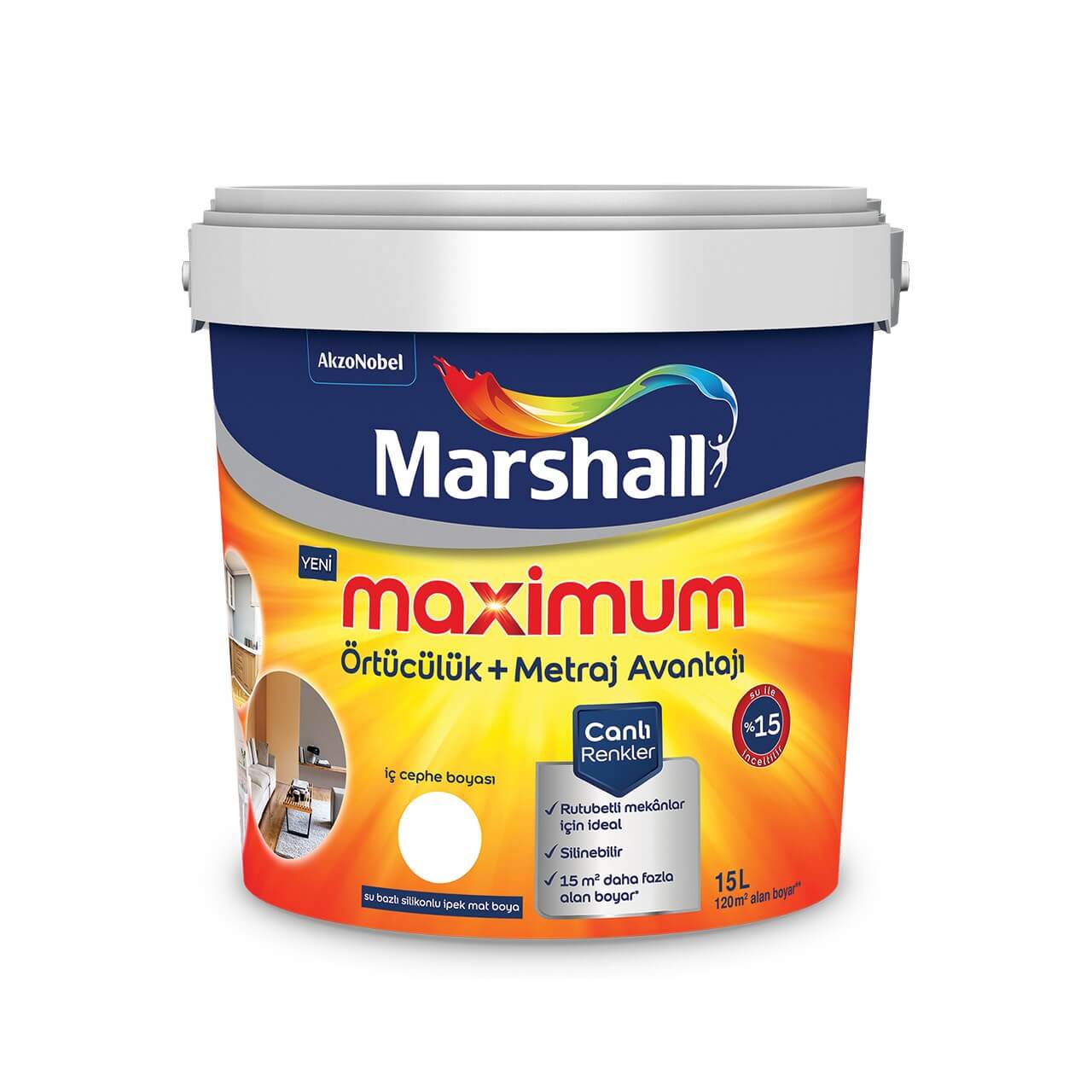 Marshall Maxımum Bw 15 Lt-İç Cephe Boyaları-FLZ01638