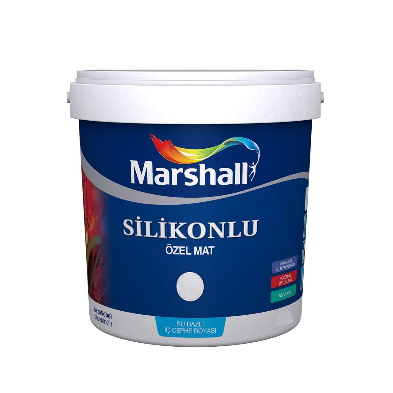 Marshall Silikonlu Özel Mat Bw 7.5 Lt-İç Cephe Boyaları-FLZ01645
