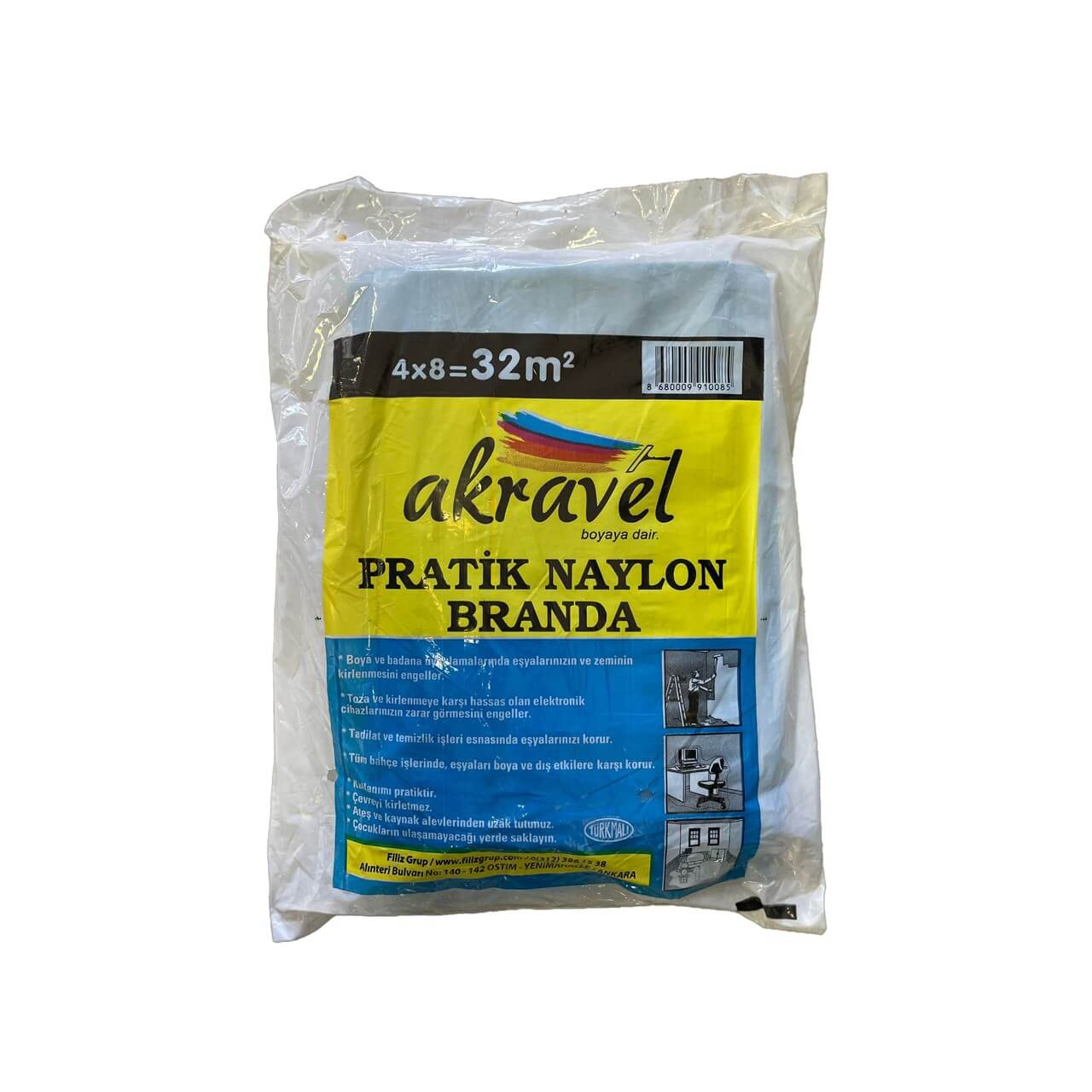 Naylon Mavi Branda 32 MT2-Hışır Örtü ve Brandalar-FLZ03016