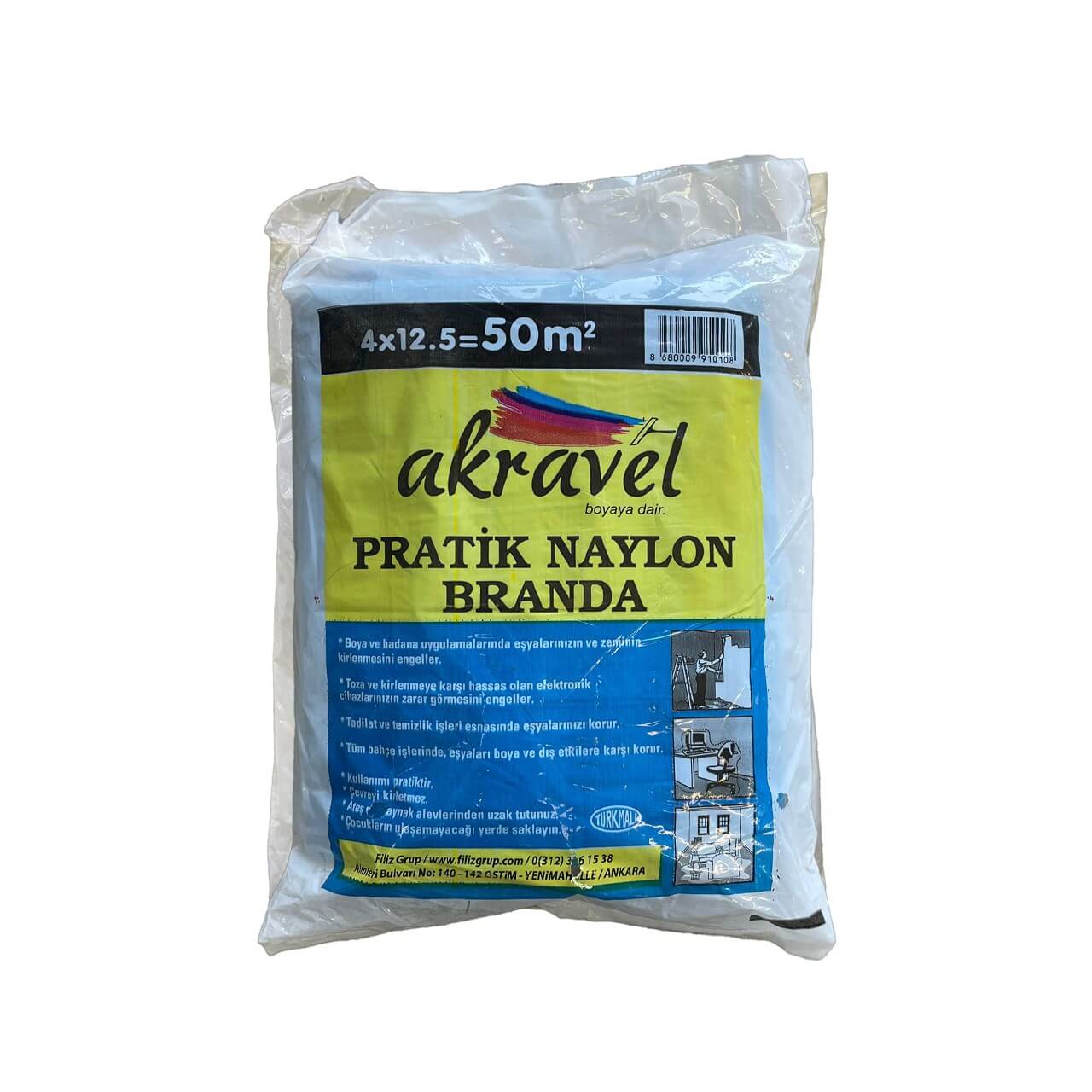 Naylon Mavi Branda 50 MT2-Hışır Örtü ve Brandalar-FLZ03015