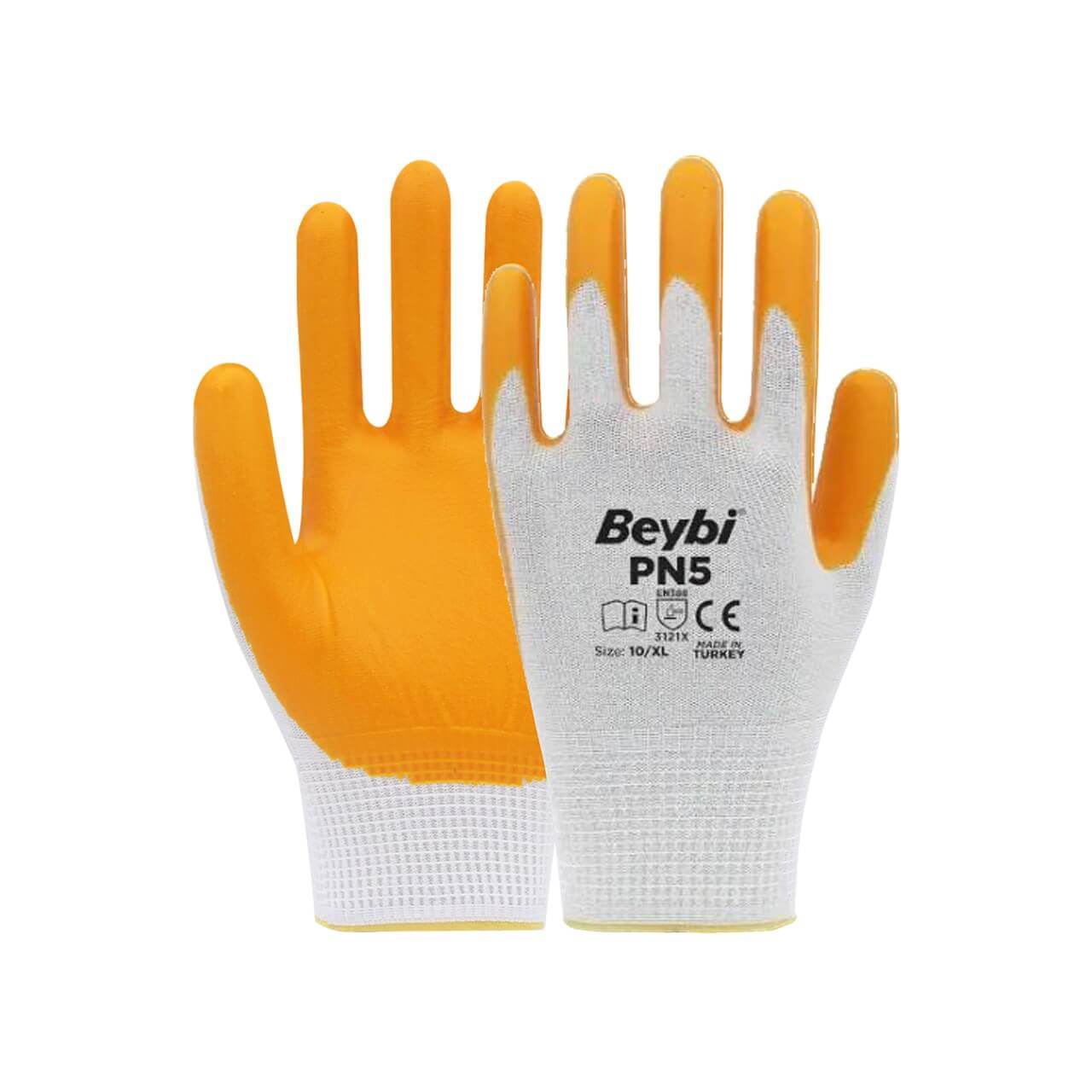 Nitril Sarı Eldiven Derbi PN5-Eldivenler-FLZ03350