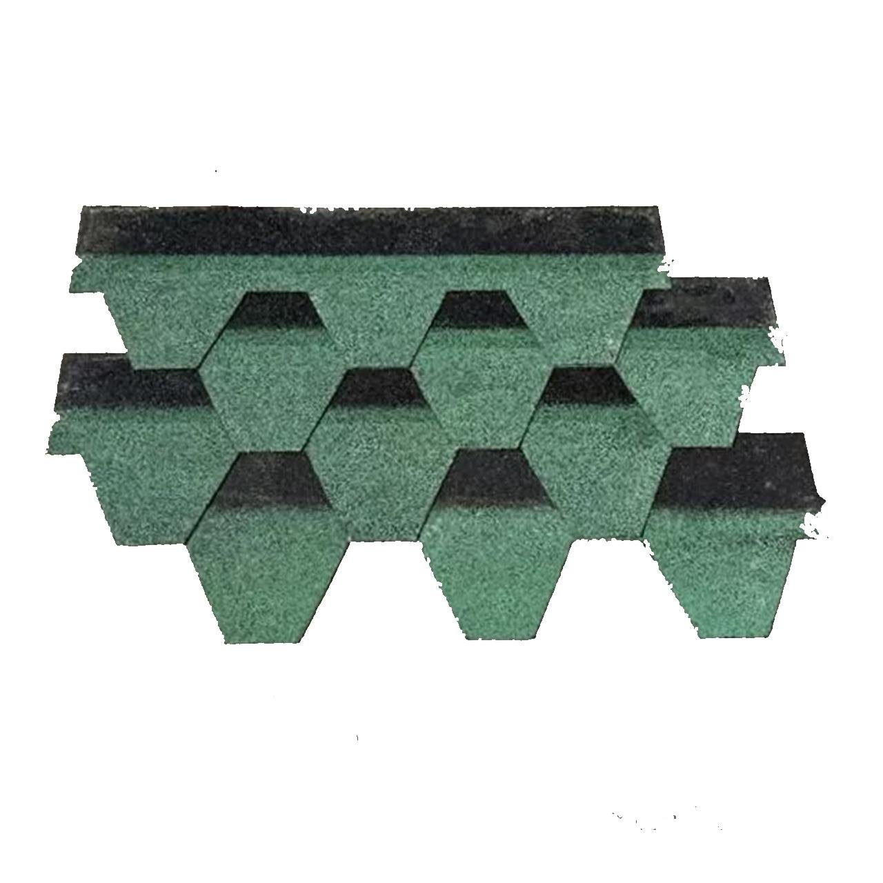 Shingle (Şıngıl) Çatı Kaplama Petek Desen Yeşil 2.61m2-Çatı Kaplama Malzemeleri-FLZ05640