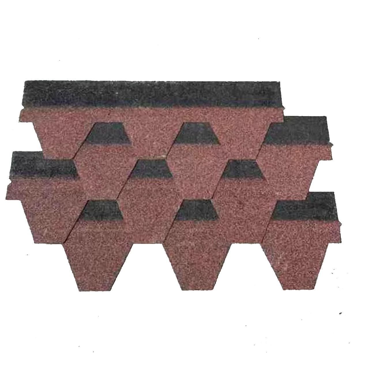 Shingle (Şıngıl) Çatı Kaplama Petek Desen Kırmızı 2.61m2-Çatı Kaplama Malzemeleri-FLZ05641