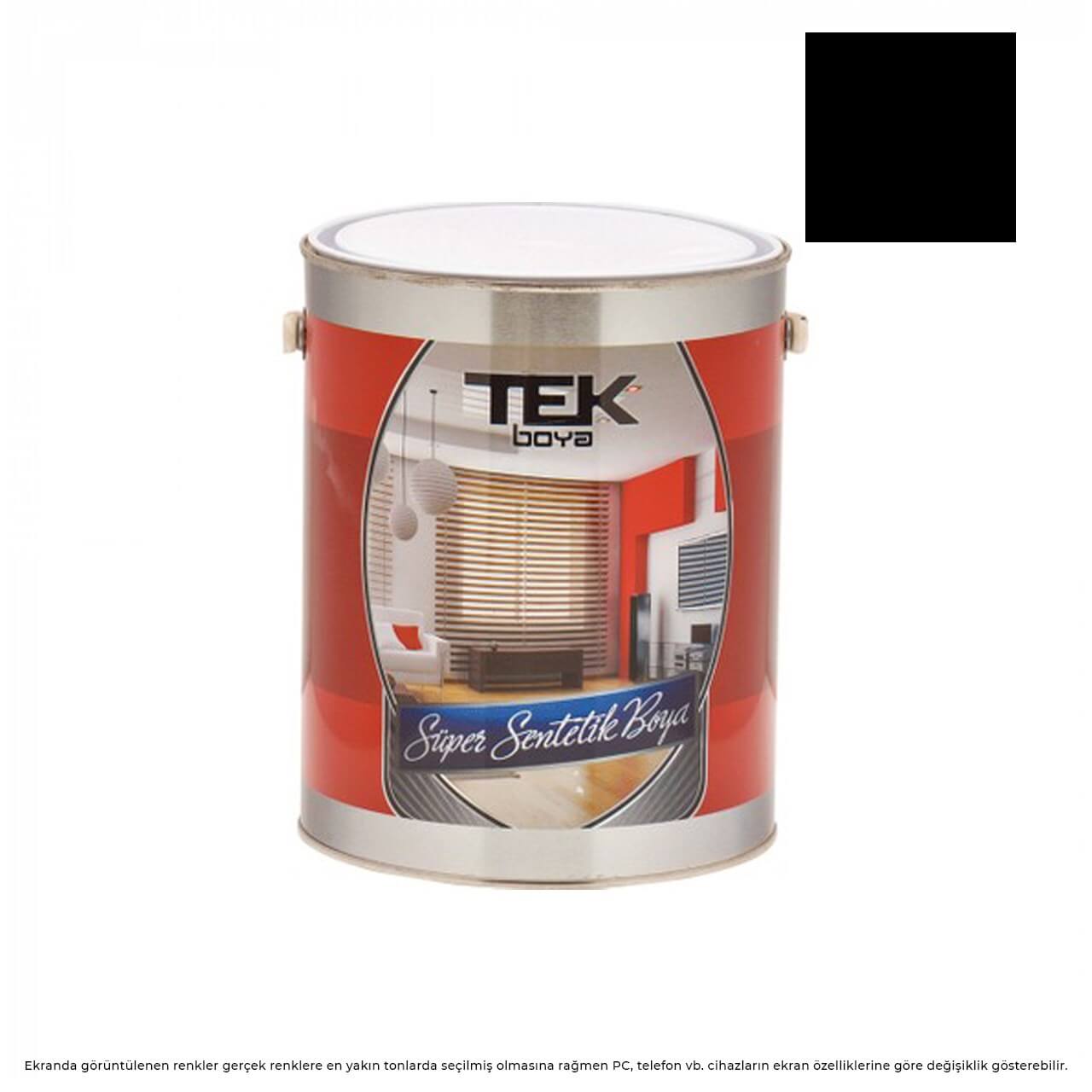 Tek Mat Sentetik Boya 3 KG. Siyah-Yağlı Boyalar-FLZ01419