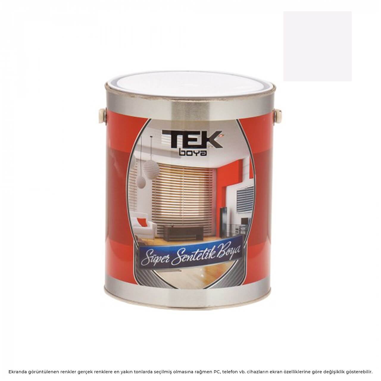 Tek Parlak Yağlı Boya 0.75 LT. Gri-Yağlı Boyalar-FLZ01380