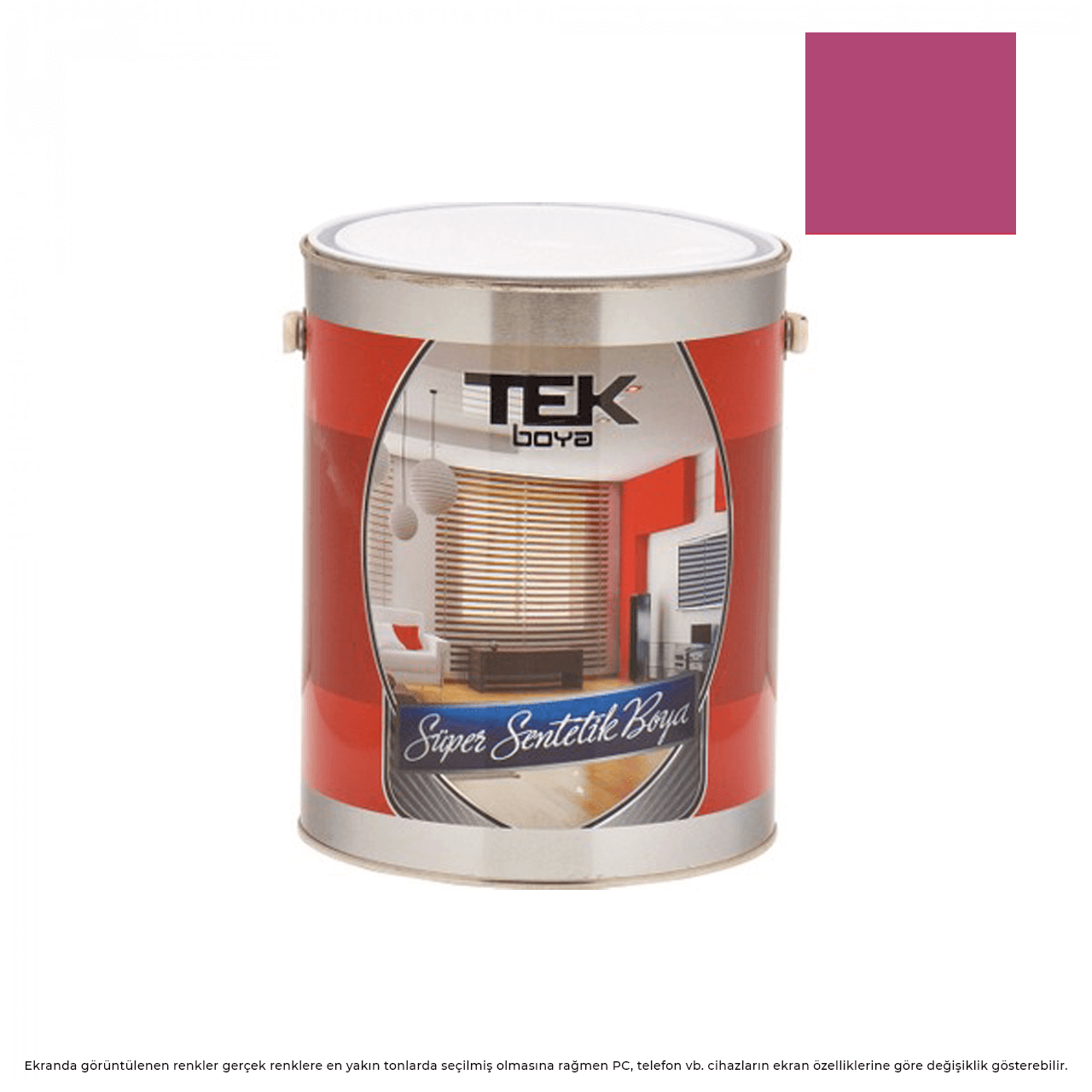 Tek Parlak Yağlı Boya 15 LT Mor Salkım 722-Yağlı Boyalar-FLZ01349