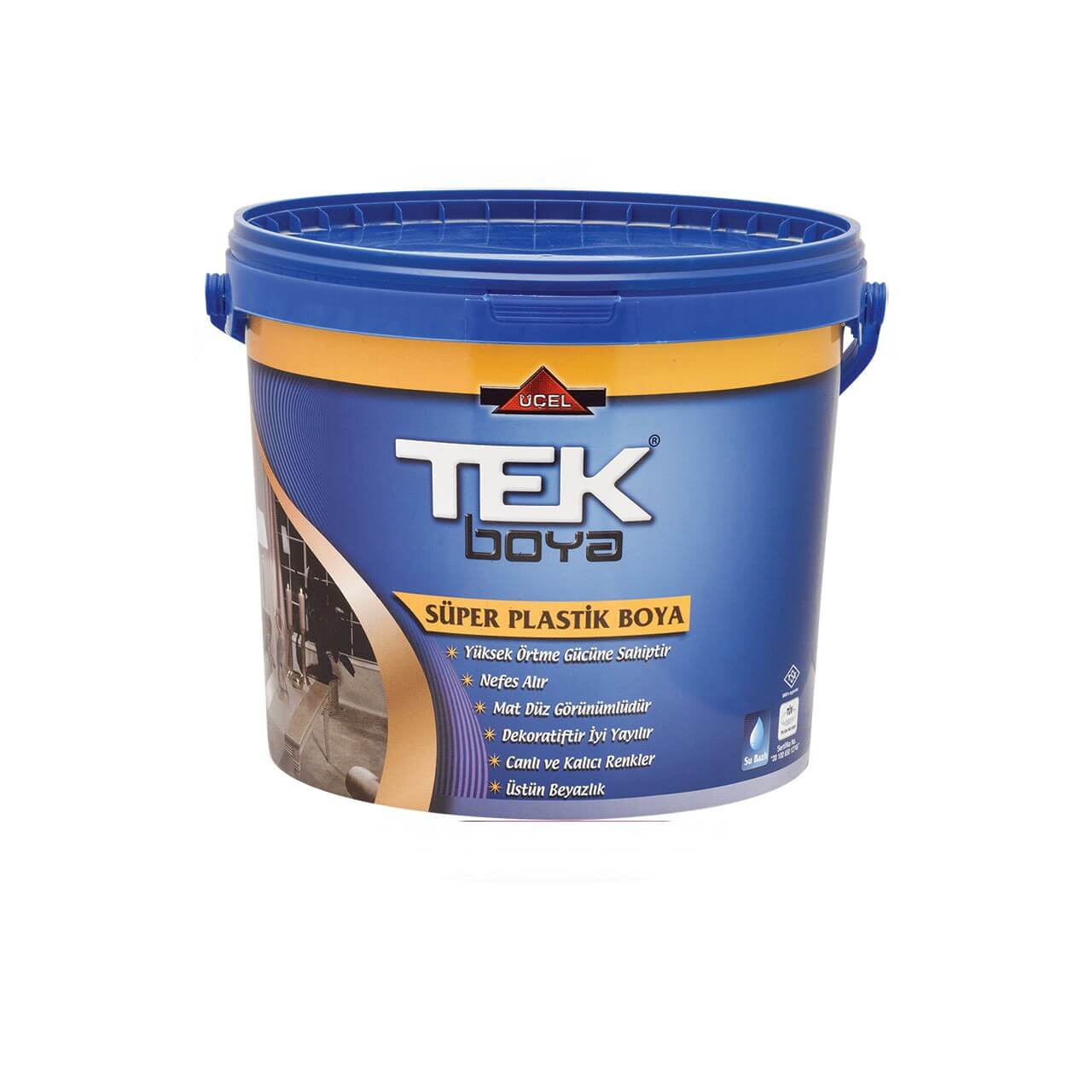 Tek Süper Plastik Bayrak Kırmızı İç Cephe Boyası 0.75 LT.-İç Cephe Boyaları-FLZ01241