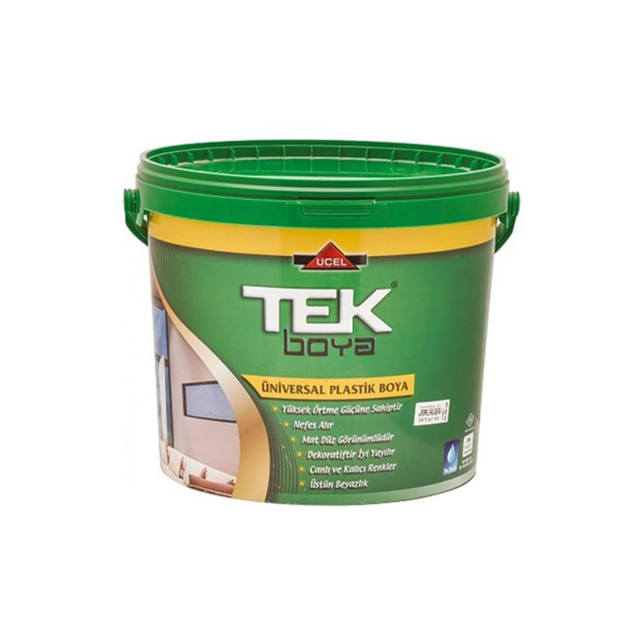 Tek Üniversal Plastik İç Cephe Boyası 2.5 LT. -İç Cephe Boyaları-FLZ01251