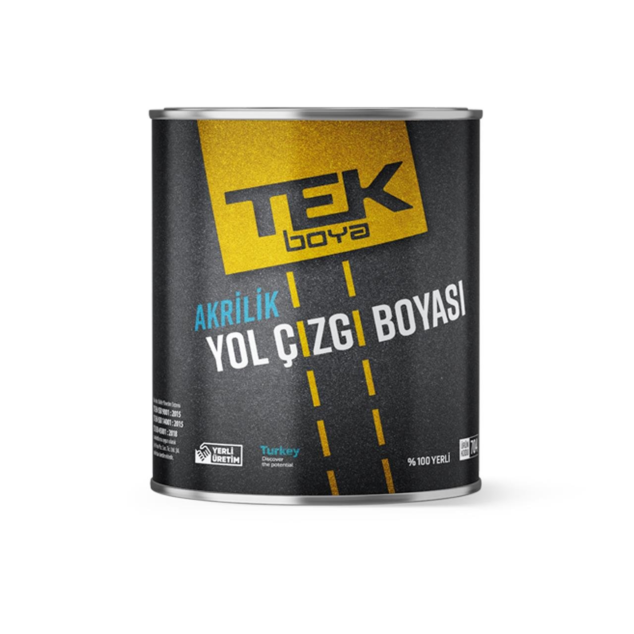 Tek Yol Çizgi Boyası Sarı 3 Kg-Zemin Boyası-FLZ08470