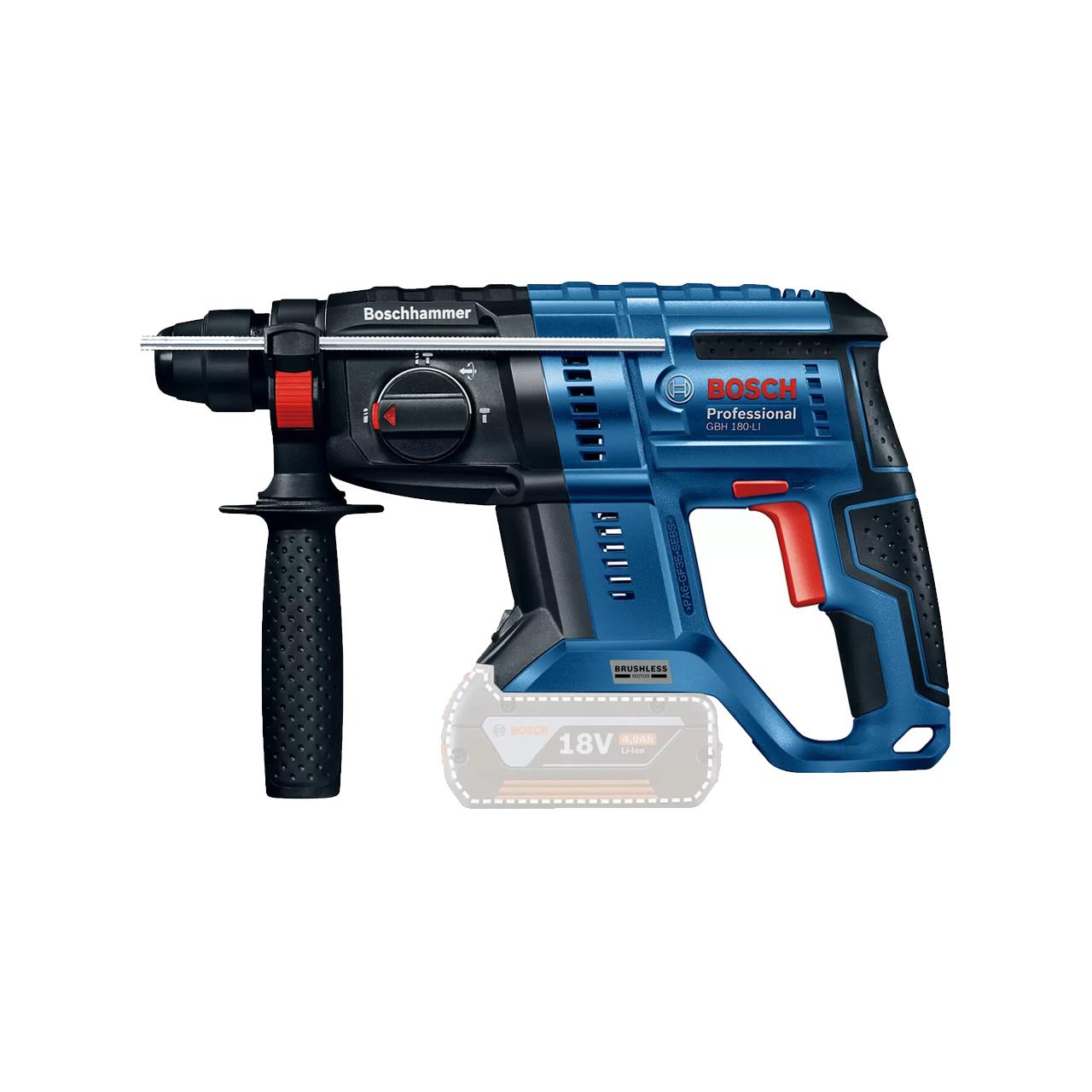 Bosch Profesyonel GBH-180-LI 18V 4 Ah Li-ion Solo Kırıcı Delici-Akülü Vidalama-FLZ06006