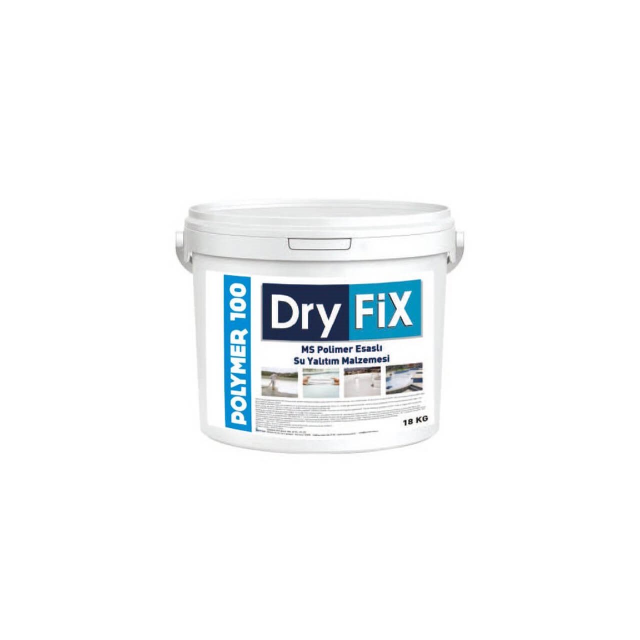 Dryfix Polymer 100 Polimer Su Yalıtım 18 Kg Gri-Sıvı Yalıtım Malzemeleri-FLZ07507