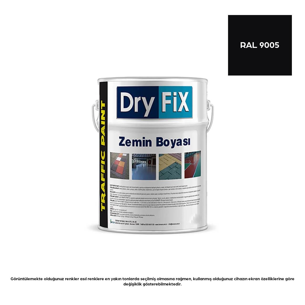 Dryfix Traffic Paint Zemin Boyası 18 Kg Siyah-Zemin Boyası-FLZ08168