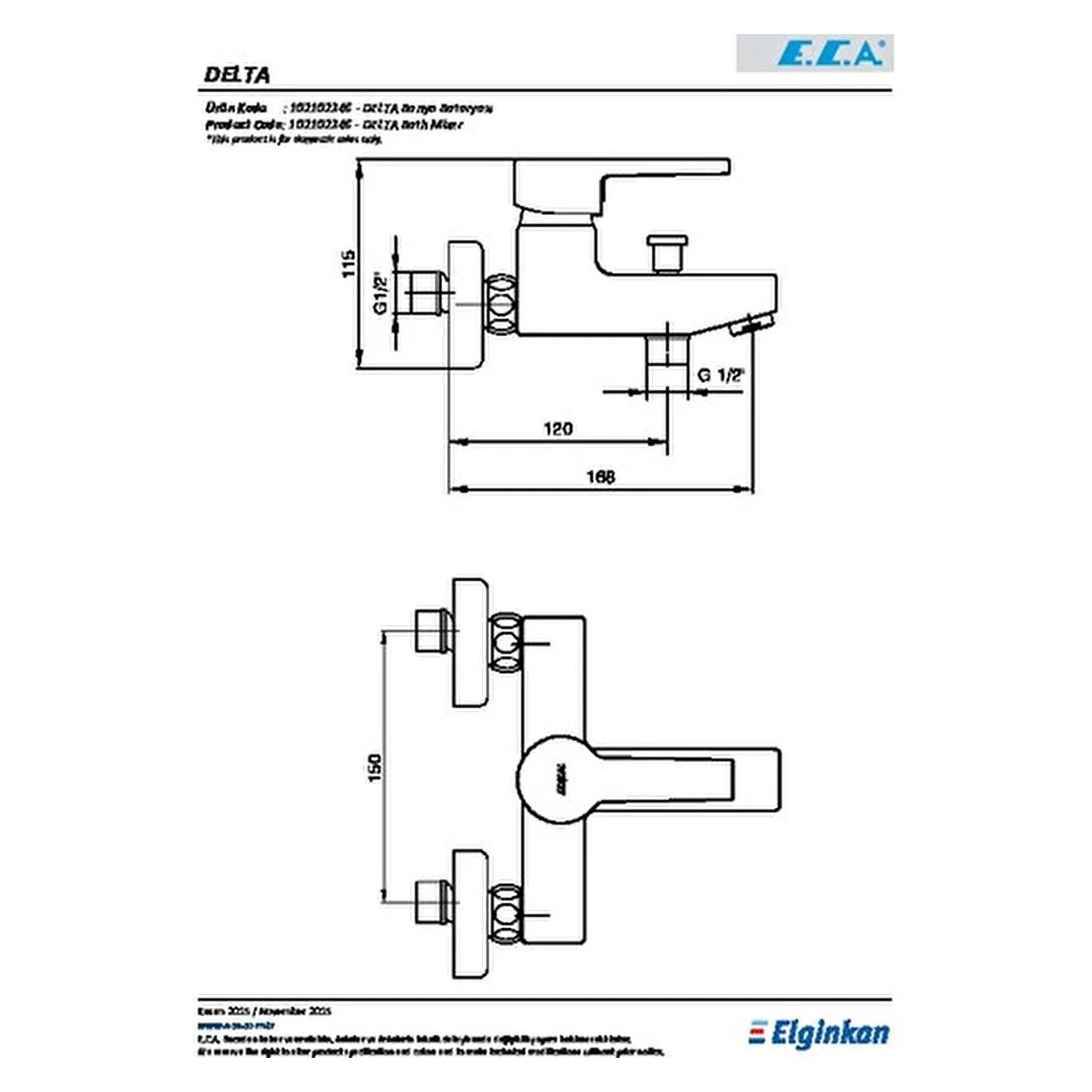ECA Delta Banyo Bataryası 102102346