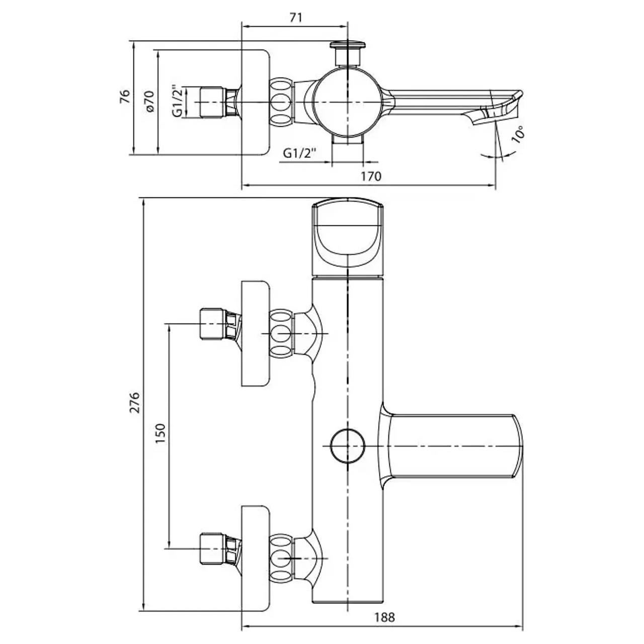 ECA Myra Krom Siyah Banyo Bataryası 104502470