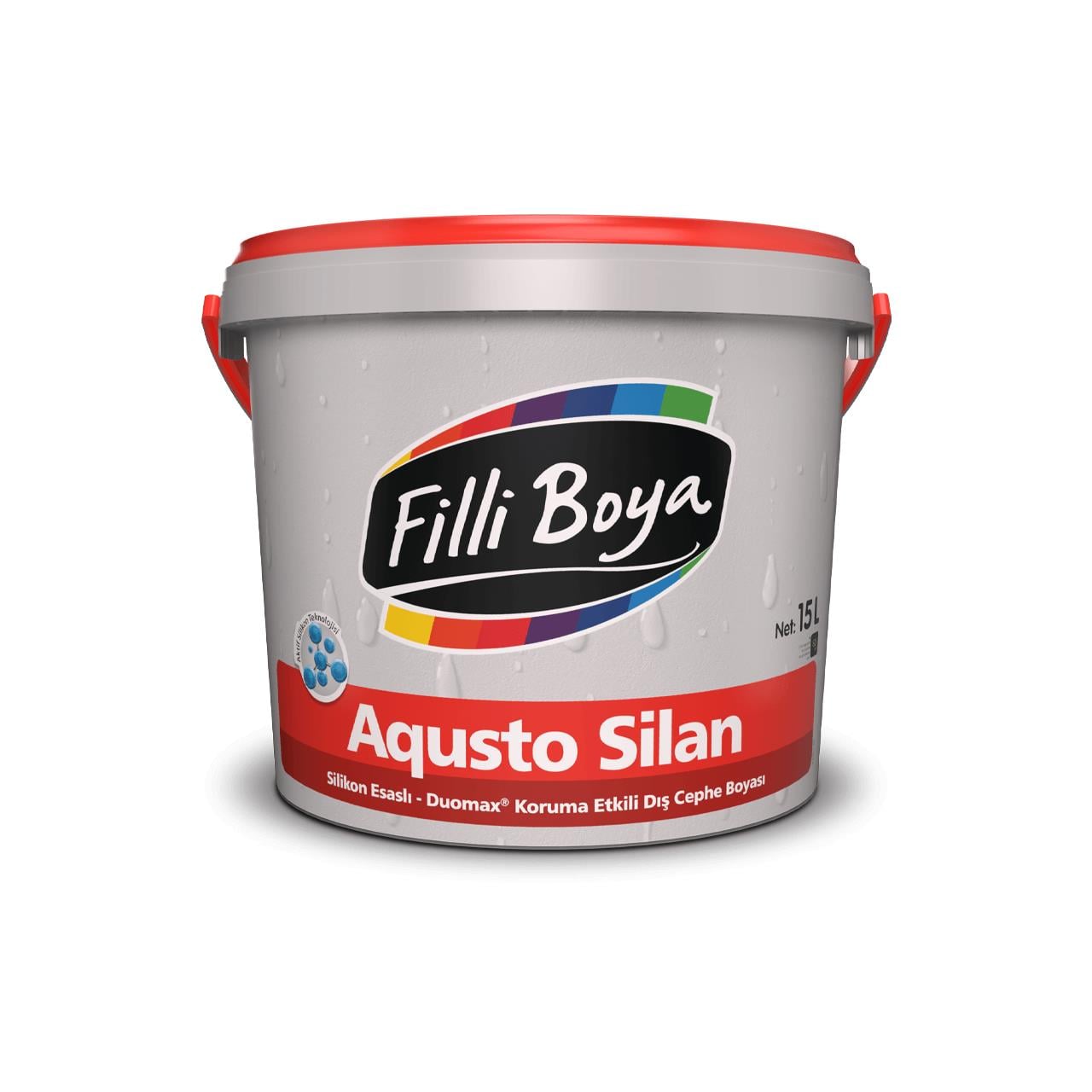 Filli Boya Aqusto Silan Silikonlu Dış Cephe Boyası 2.5 LT Beyaz-Dış Cephe Boyaları-FLZ00240